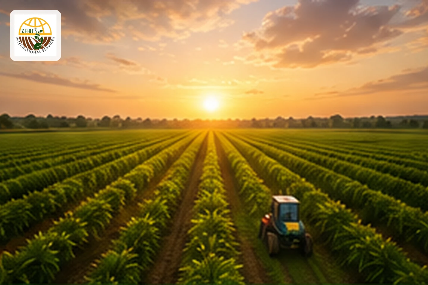 Fresh agricultural crops growing for international markets